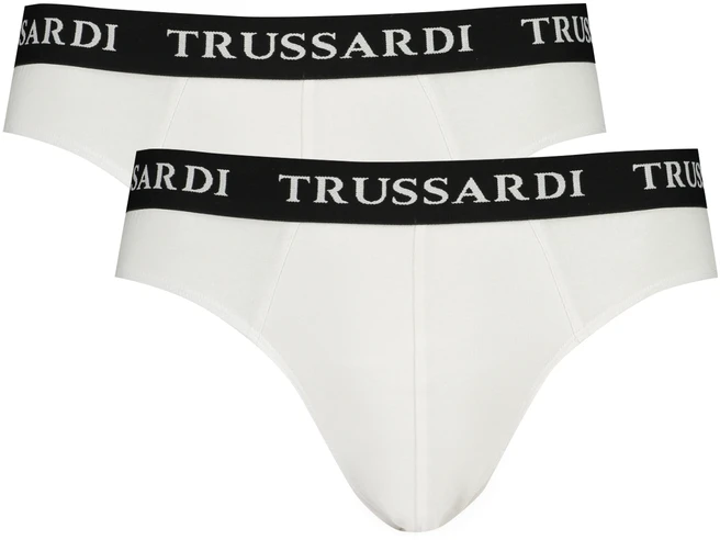 Balta slipy vyrams Trussardi TRU2USP02 – 2-pak