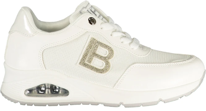 Balta sneakersy moterims Laura Biagiotti su kryształkami