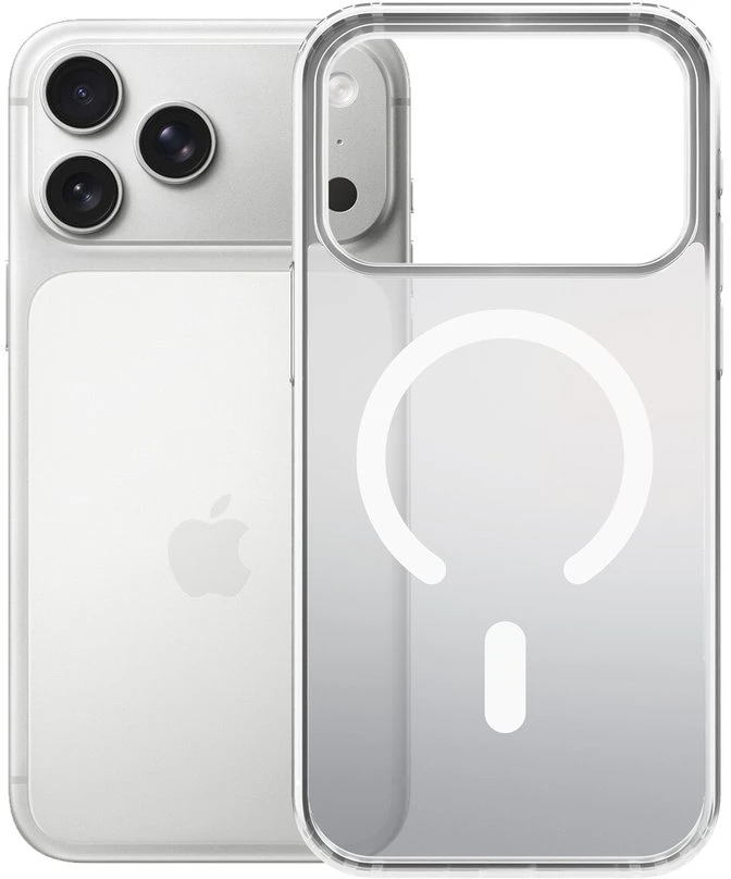 Dėklas 3MK Frosty Magdėklas skirtas Apple iPhone 17 Pro baltos spalvos