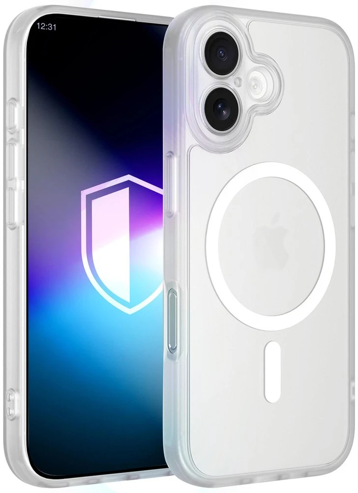 Baltas dėklas iPhone 16 telefonui 3mk Misty MagCase