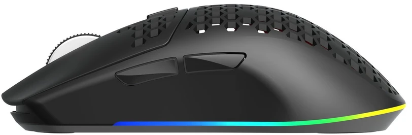 White shark Baltas Shark CADOR WGM-5020 belaidė žaidimų pelė, juoda