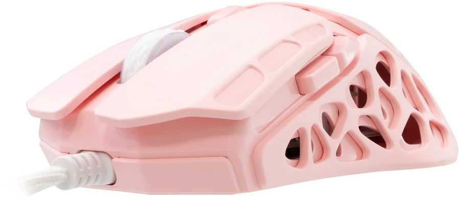 White Shark Baltas Shark ECTOR-P GM-5016 žaidimų pelė, rožinė
