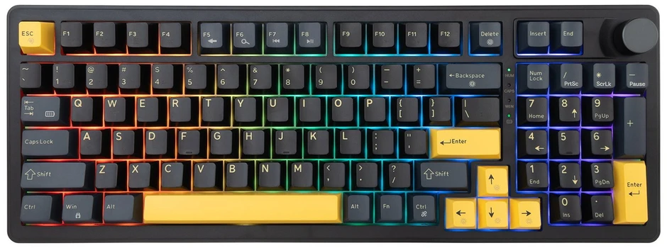 White Shark Žaidimų klaviatūra Balta Shark Excalibur juoda KTT Wine Raudona RGB Hot-Swap
