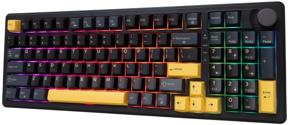 White Shark Žaidimų klaviatūra Balta Shark Excalibur juoda KTT Wine Raudona RGB Hot-Swap