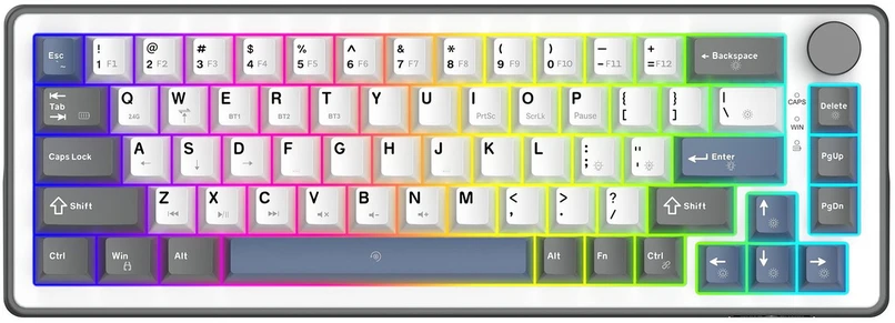 White shark Baltas Shark EXCALIBUR M GK-009251 mechaninė klaviatūra, balta, US