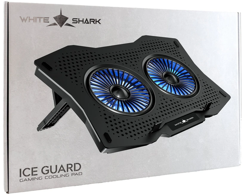 White shark Baltas Shark ICE GUARD GCP-4 nešiojamojo kompiuterio aušinimo stovas