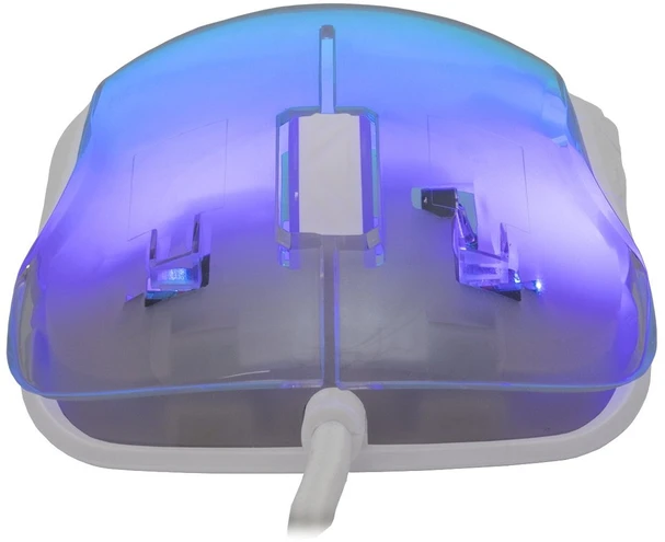 White Shark Pelė žaidimams Baltas Shark Mordred balta RGB 12800 dpi