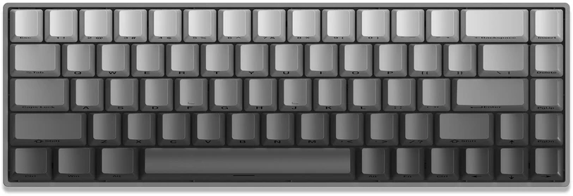 White Shark Žaidimų klaviatūra Balta Shark Nunchaku pilka Mėlyna Switch RGB Hot-Swap
