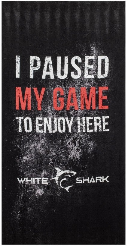 White Shark Baltas Shark STINGRAY rankšluostis, 80 x 160 cm