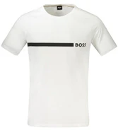 Baltas T-shirt męski BOSS 50517970RNSLIMFIT