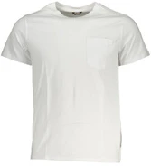 Baltas T-shirt męski K-WAY K00AI30SIGUR