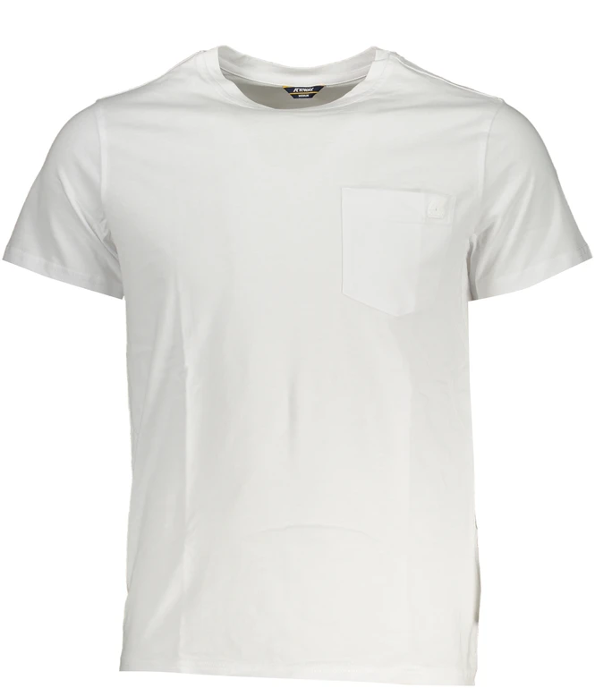 Baltas T-shirt męski K-WAY K00AI30SIGUR