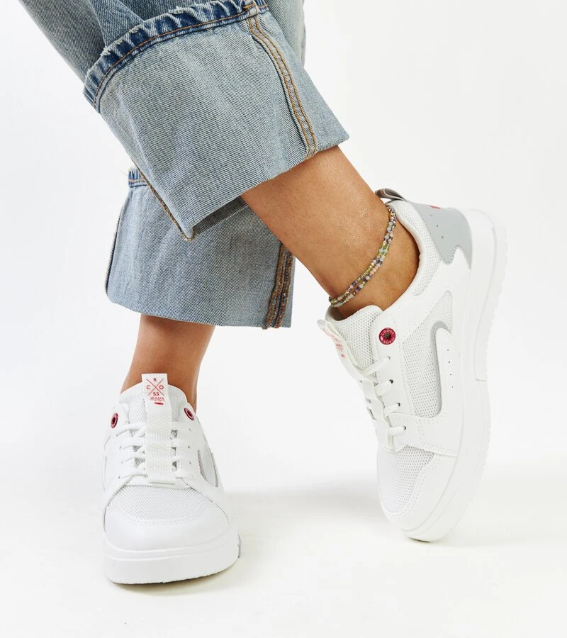 Balti moteriški CROSS JEANS sportbačiai