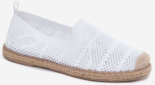 Baltos espadrilės Candessa