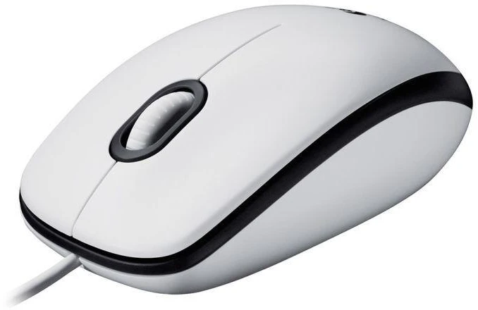 Logitech M100 Laidinė pelė, 1000 DPI, Balta