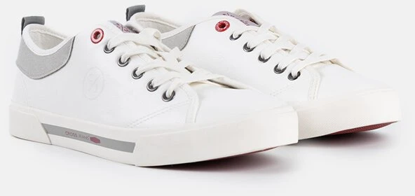 Baltos spalvos vyriški sportiniai bateliai CROSS JEANS