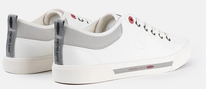 Baltos spalvos vyriški sportiniai bateliai CROSS JEANS