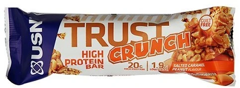 Baltyminiai batonėliai USN TRUST Crunch 12 × 60 g, šokoladinio pyrago skonio