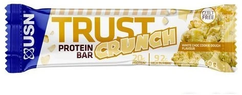 Baltyminiai batonėliai USN TRUST Crunch 12 × 60 g, šokoladinio pyrago skonio
