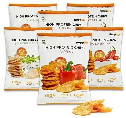 Baltyminiai traškučiai Supplify High Protein 6 × 50 g