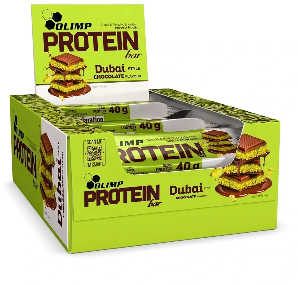 Baltyminis batonėlis Olimp Protein Bar Dubai Style 25 × 40 g