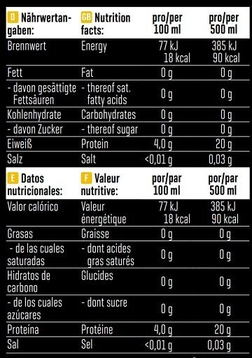 Baltyminis gėrimas Body Attack Clear Iso Whey Drink 12 × 500 ml, tropinių vaisių skonio