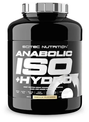 Baltymų milteliai Scitec Anabolic Iso+Hydro 2000 g, vanilės skonio