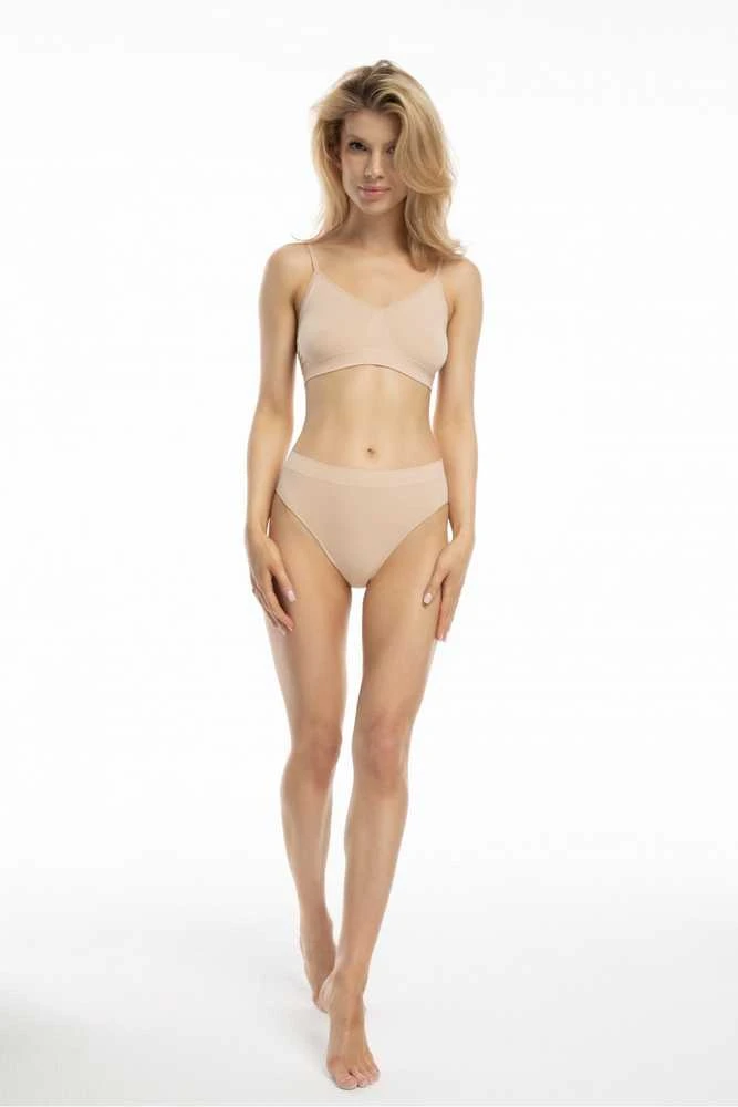 Bamboo Bralette liemenėlė Smėlio spalvos