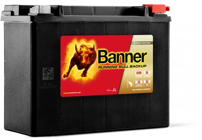Banner 20Ah 300A RUNNING BULL BACKUP AUX18 12V 206x91x163mm