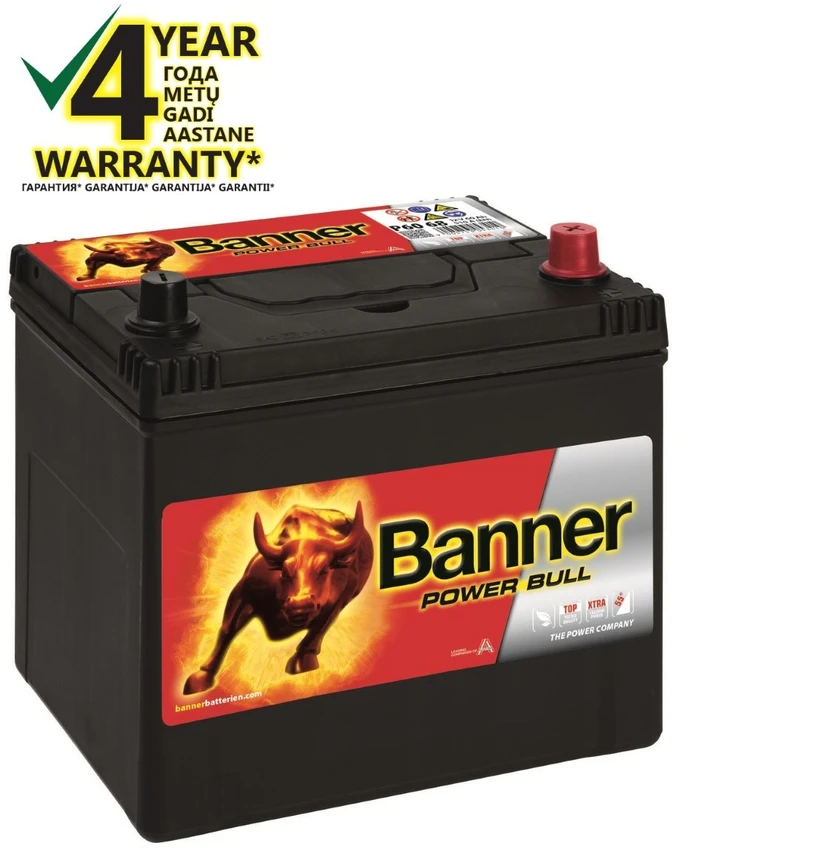 Banner 60 Ah 510A -+ 12V Power akumuliatorius 233x173x203/225mm
