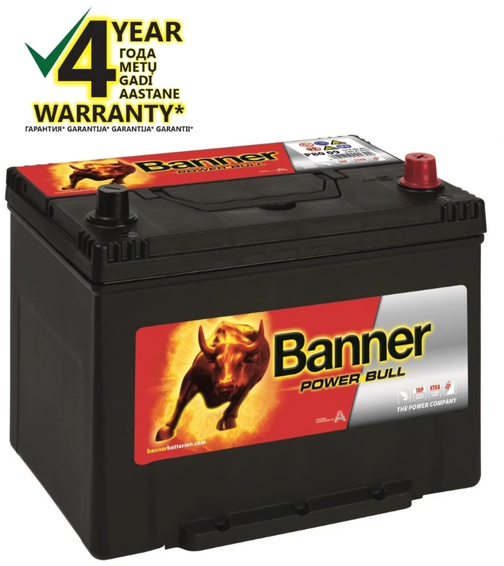 Banner 80Ah 640A -+ 12V Power akumuliatorius 260x174x200/222mm