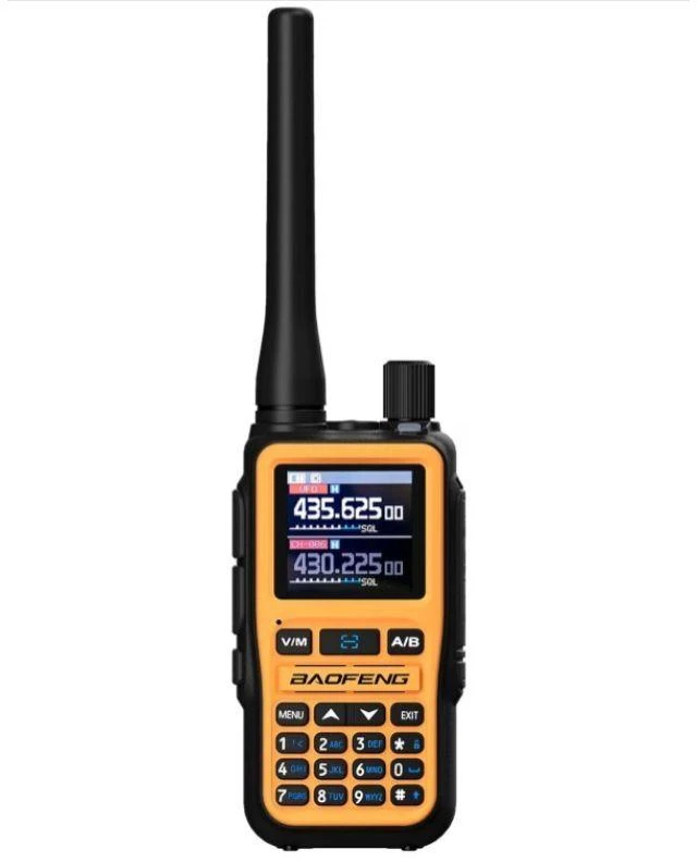Baofeng UV-5R EU MINI USB-C Bluetooth VHF UHF Aviation Band Oranžinis Walkie-Talkie