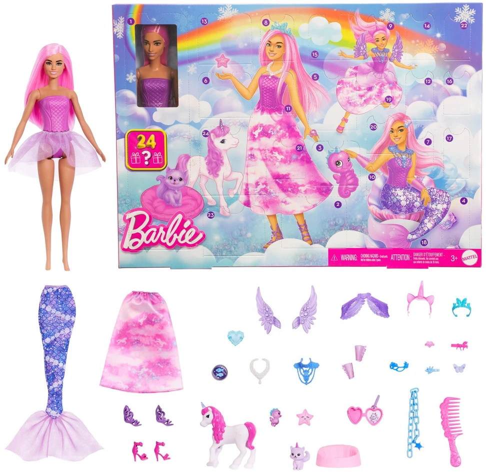 Advento kalendorius Mattel Barbie Fantasy (JFL66)