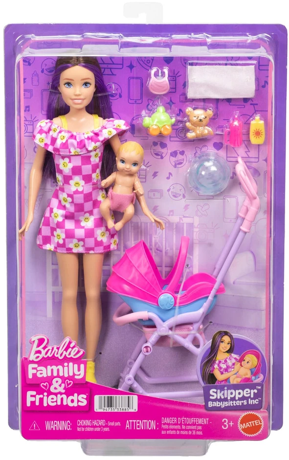 Mattel BARBIE SKIPPER auklės rinkinys (JJB42)