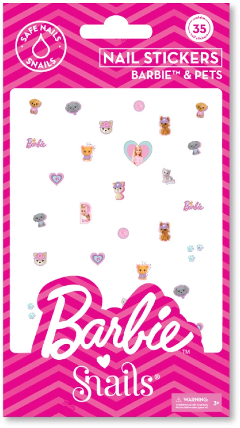 Barbie Snails nagų lipdukai, Barbie™ and Pets