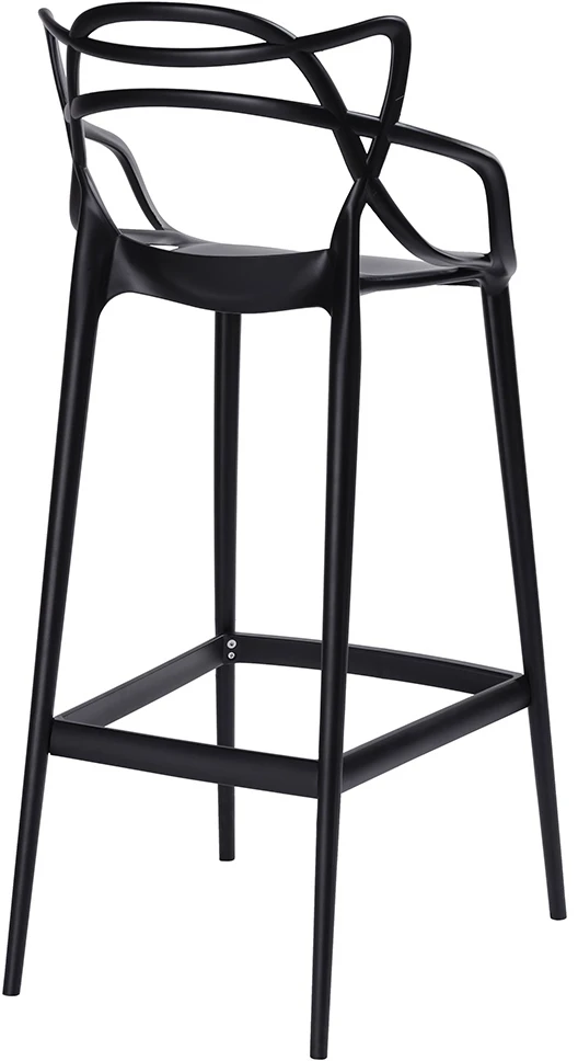 Baro kėdė HILO PREMIUM 65CM, juoda, plastikinė