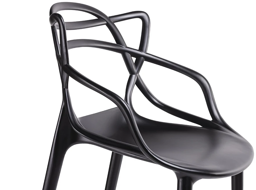 Baro kėdė HILO PREMIUM 65CM, juoda, plastikinė