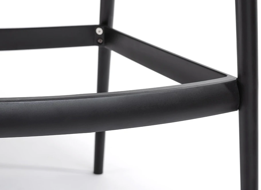 Baro kėdė HILO PREMIUM 65CM, juoda, plastikinė