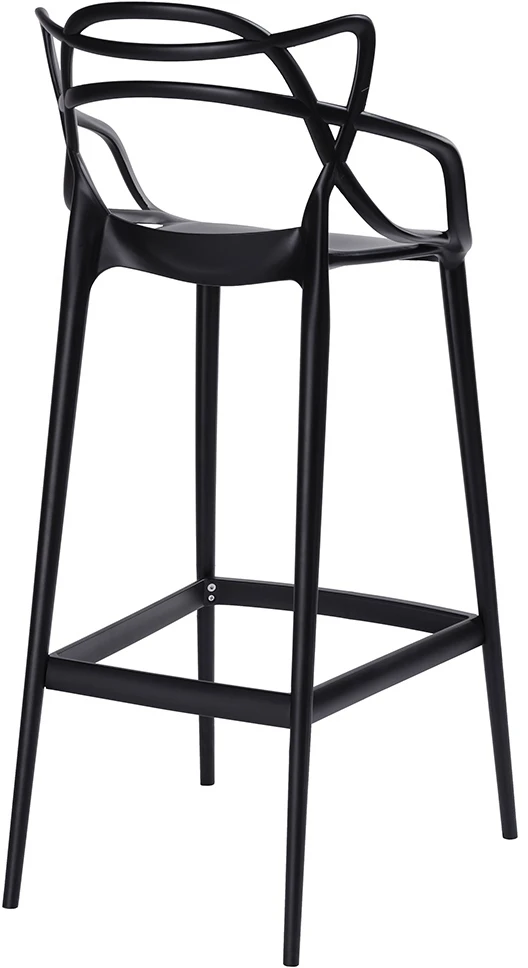 Baro kėdė HILO PREMIUM 75CM, juoda, plastikinė