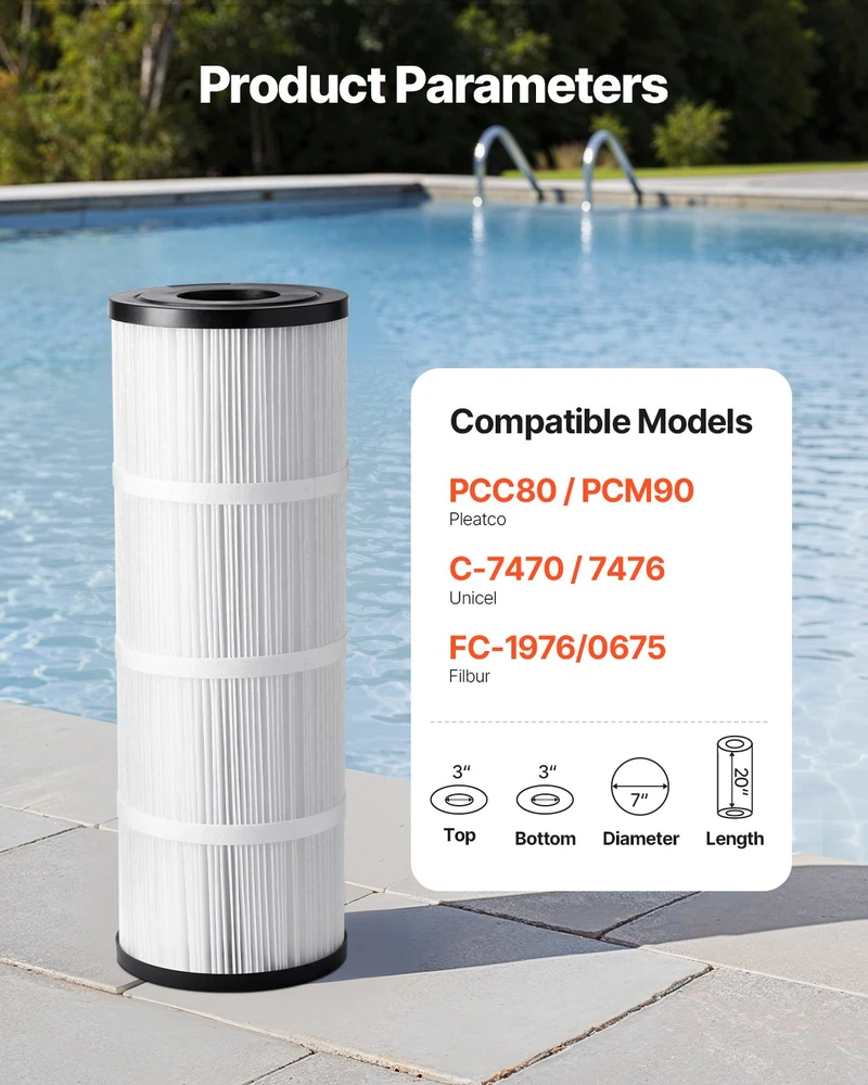 VEVOR Spa baseino filtro kasetė Hayward C500