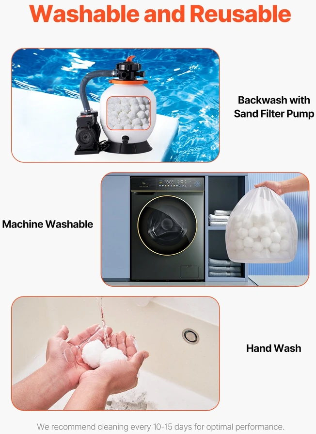 VEVOR Baseinų filtravimo kamuoliukai smėlio filtrams
