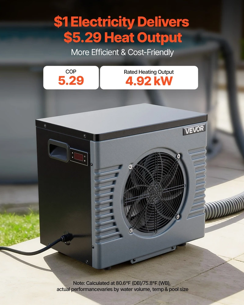 VEVOR 4920 W baseino šilumos siurblys