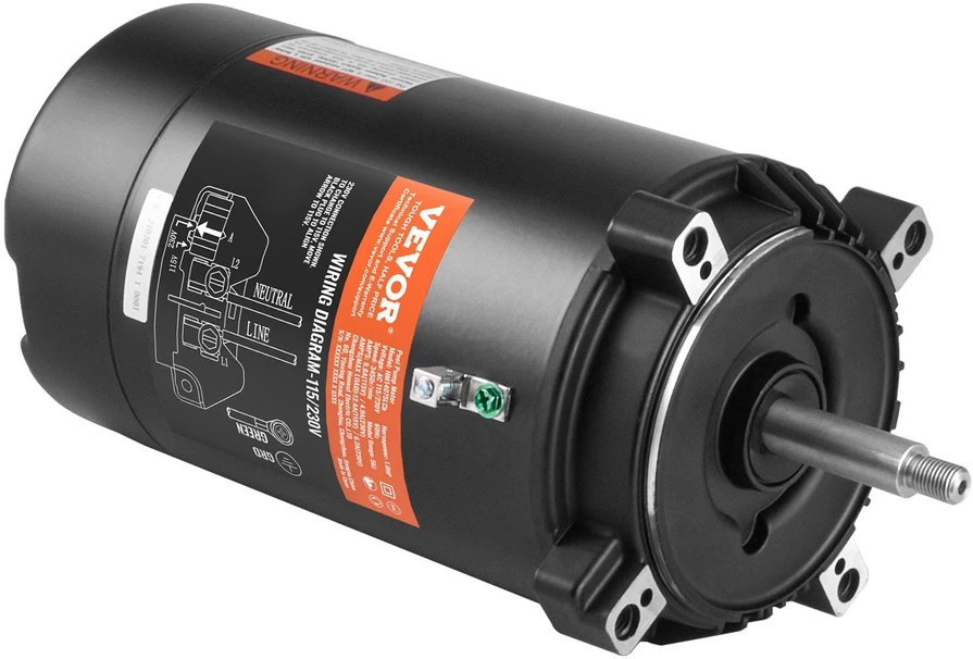 VEVOR 1 AG baseino siurblio variklis 115/230V