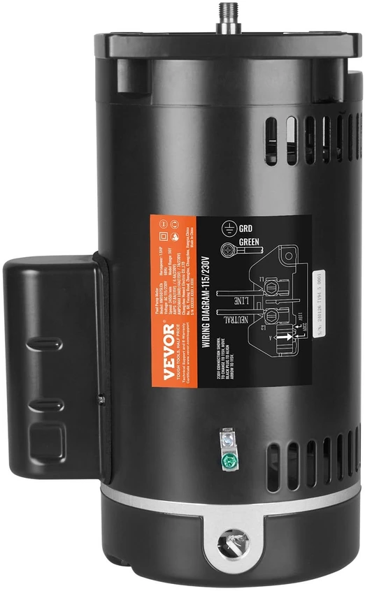 VEVOR Baseino siurblys variklis 1.5 AG 115/230V