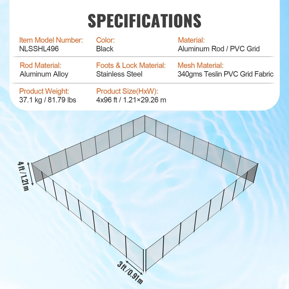 VEVOR Baseino tvora 1,21 x 29,26 m nuimama
