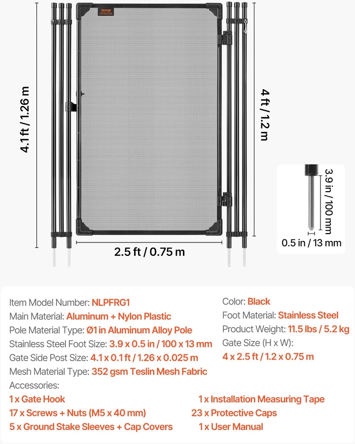 VEVOR Baseino vartai su metaline spyna 1.2x0.75 m