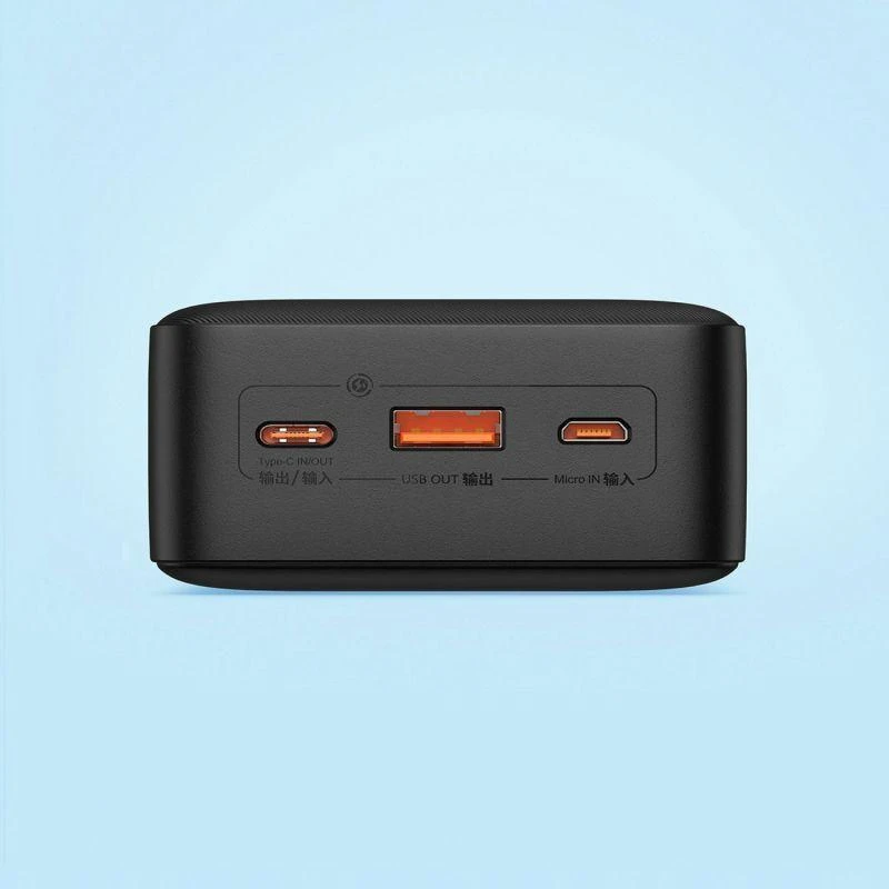 „Baseus Airpow“ greitojo įkrovimo ausinės, 20 W, 30000 mAh, juodas