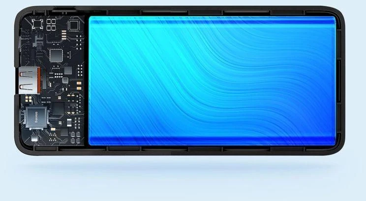 „Baseus Airpow“ greitojo įkrovimo ausinės, 20 W, 30000 mAh, juodas