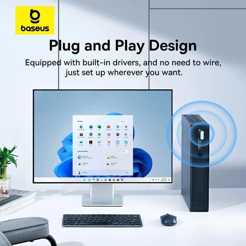 Adapteris WiFi Baseus FastJoy 300Mbps Juodas
