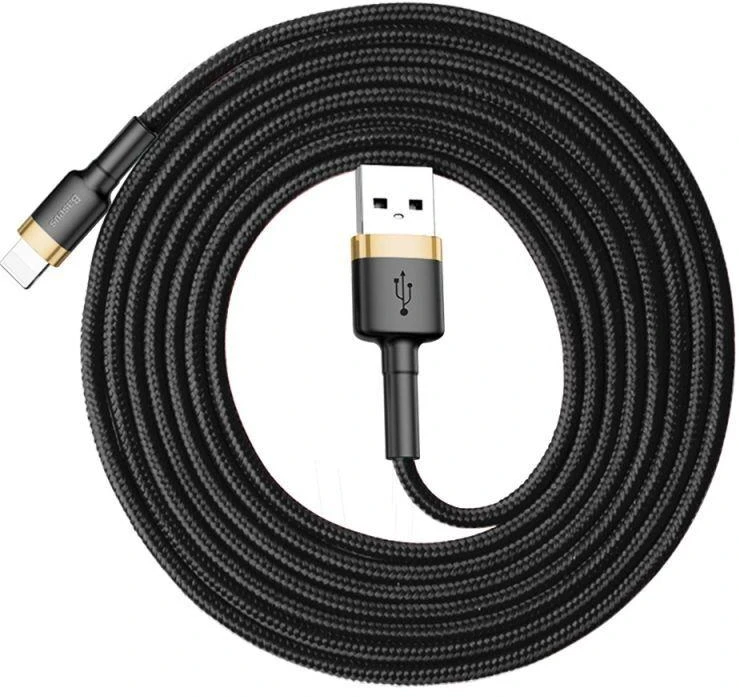 Baseus Cafule kabelis USB - Lightning 1.5A 2m - Auksinis / Juodas
